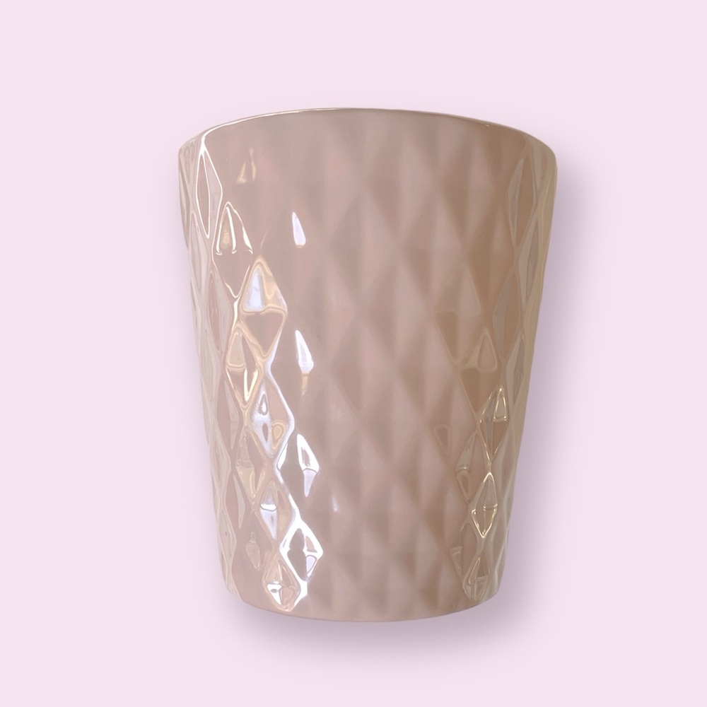 Mauve Diamond Plant Pot Vase - Picture 2 of 2